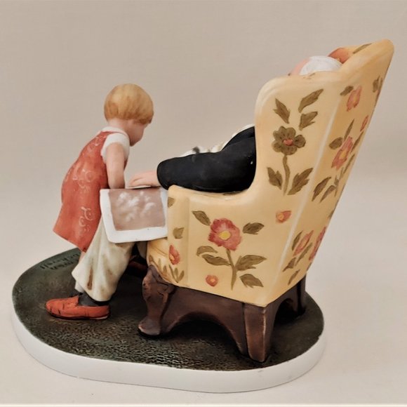 Norman Rockwell Grandpa's Guardian Sculpture No.2650  | Color: Multicolored | - Picture 5 of 6